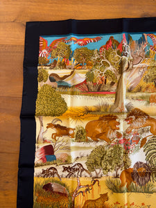Hermes Silk Scarf Nuba Mountain by Ibrahim Alami Kwumi Sefedin