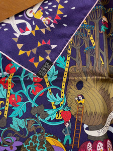 Hermes Silk Scarf « Le Potager Extraordinaire » by Pierre-Marie Agin.