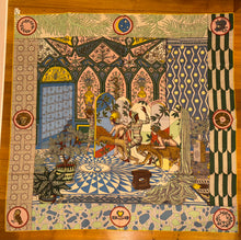 Load image into Gallery viewer, Hermes Cashmere and Silk GM Shawl «La Danse des Amazones» by Edouard Baribeaud 140.