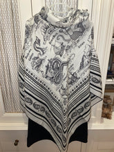 Load image into Gallery viewer, Hermes Cashmere and Silk GM Shawl “Tatouages Marins Bandana” by Sophie Koechlin 140.