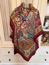 Load image into Gallery viewer, Hermes Cashmere/Silk Shawl “Aux Portes Du Palais” by Christine Henry 140