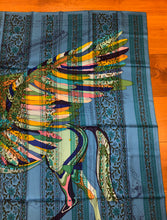 Load image into Gallery viewer, Hermes Silk Shawl “Le Pegase d’Hermes Au Bloc” 140