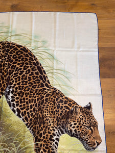 Hermes Cashmere/Silk GM Shawl “Panthers Paradis” by Robert Dallet 140.