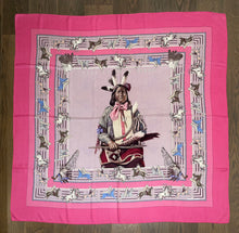 Load image into Gallery viewer, Hermes Cashmere and Silk Scarf “La Pani Shar Pawnee” by Kermit Oliver 140.