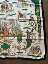 Load image into Gallery viewer, Hermes Silk jacquard Scarf “La Comédie Italienne” by Philippe Ledoux.