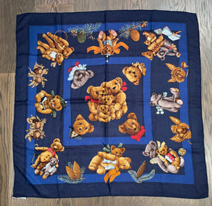 Hermes Cashmere and Silk Scarf « Confidents Des Cœurs » by Loїc Dubigeon.