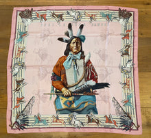 Load image into Gallery viewer, Hermes Cashmere and Silk Scarf “La Pani Shar Pawnee” by Kermit Oliver.