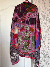Load image into Gallery viewer, Hermes Cashmere/Silk GM Shawl “Ex Libris En Kimonos&quot; by Anamorphee 140.