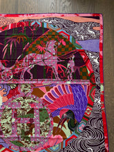 Load image into Gallery viewer, Hermes Cashmere/Silk GM Shawl “Ex Libris En Kimonos&quot; by Anamorphee 140.