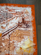 Load image into Gallery viewer, Hermes Silk Scarf “De Passage à Moscou” by  Nathalie Vialars.