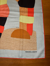 Load image into Gallery viewer, Hermes Cashmere/Silk Shawl “Mon Premier Galop” by Tong Ren 140
