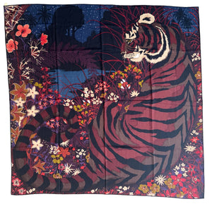 Hermes Cashmere/Silk Shawl “Tyger Tyger” by Alice Shirley 140