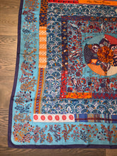 Load image into Gallery viewer, Hermes Cashmere and Silk GM Shawl “Piqué Fleuri de Provence” by Christine Henry 140.