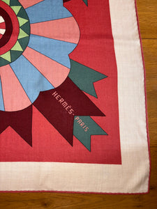 Hermes Cashmere/Silk GM Shawl “Cheval de Fete” by Jan Bajtlik 140.