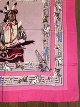 Load image into Gallery viewer, Hermes Cashmere and Silk Scarf “La Pani Shar Pawnee” by Kermit Oliver 140.