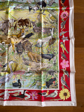 Load image into Gallery viewer, Hermes Silk Twill Scarf “La vie sauvage du Texas” by Kermit Oliver.
