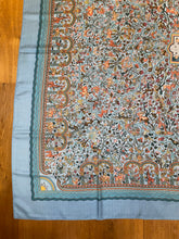 Load image into Gallery viewer, Cashmere/Silk HERMES shawl “Les Jardins D'Armenie” by Karen Petrossian 140.