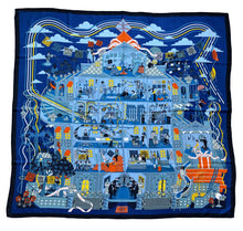 Load image into Gallery viewer, Hermes Cashmere and Silk GM Shawl “La Maison des Carres ” by Pierre Marie 140