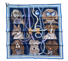 Load image into Gallery viewer, Hermes Vintage Silk Scarf “Jour de Casting” by Liz Stirling.