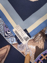 Load image into Gallery viewer, Hermes Vintage Silk Scarf “Jour de Casting” by Liz Stirling.
