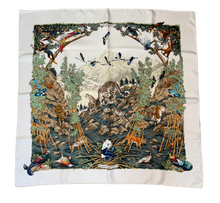 Load image into Gallery viewer, Hermes Silk Twill Scarf “Sichuan” by Robert Dallet