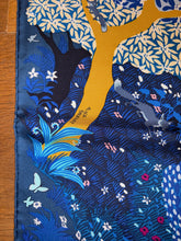 Load image into Gallery viewer, Hermes Silk Twill Scarf “Dans Un Jardin Anglais” by Alice Shirley.