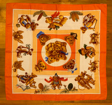 Load image into Gallery viewer, Hermes Cashmere and Silk Scarf « Confidents Des Cœurs » by Loїc Dubigeon.