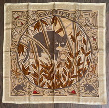 Load image into Gallery viewer, Hermes Silk Twill Scarf “Cave Felem” Christine Henry.