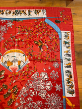 Load image into Gallery viewer, Hermes Cashmere and Silk GM Shawl “Neige d’Antan” by Cathy Latham 140