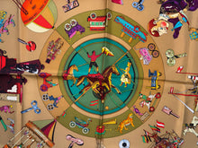 Load image into Gallery viewer, Hermes Silk Twill Scarf “Les Clefs du Notre Enfance” by Lois Dubigeon.