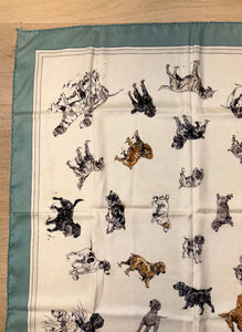 Hermes Silk Scarf «Race de chiens de chasse lI » by Karl Reille.