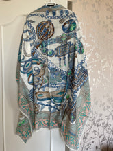 Load image into Gallery viewer, Hermes Cashmere and Silk GM Shawl “Zenobie, Reine de Palmyre” by Annie Faivre 140.