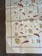 Load image into Gallery viewer, Hermes Cotton Scarf “Au Clair de la Mer” by Dominik Jarlegant.