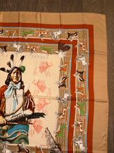 Load image into Gallery viewer, Hermes Cashmere and Silk Scarf “La Pani Shar Pawnee” by Kermit Oliver 140.