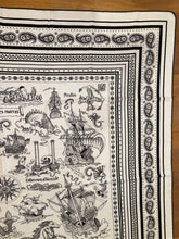 Load image into Gallery viewer, Hermes Cashmere and Silk GM Shawl “Tatouages Marins Bandana” by Sophie Koechlin 140.