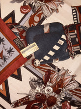 Load image into Gallery viewer, Hermes Cashmere and Silk GM Shawl “Kachinas” by Kermit Oliver 140.