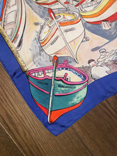 Load image into Gallery viewer, Hermes Silk Scarf «Barcarolle» by Philippe Dauchez.