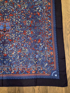 Cashmere/Silk HERMES shawl “Les Jardins D'Armenie” by Karen Petrossian 140.