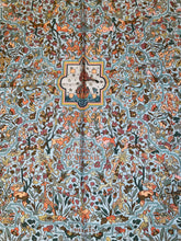 Load image into Gallery viewer, Cashmere/Silk HERMES shawl “Les Jardins D'Armenie” by Karen Petrossian 140.