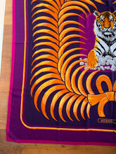 Load image into Gallery viewer, Hermes Cashmere/Silk GM Shawl “Tigre Royal” 140.
