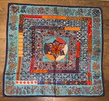 Load image into Gallery viewer, Hermes Cashmere and Silk GM Shawl “Piqué Fleuri de Provence” by Christine Henry 140.
