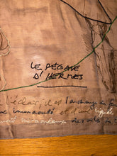 Load image into Gallery viewer, Exceptional beaded Hermès silk chiffon shawl “Le Pegase Lumiere” 140