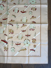 Load image into Gallery viewer, Hermes Cotton Scarf “Au Clair de la Mer” by Dominik Jarlegant.