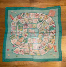 Load image into Gallery viewer, Hermes Silk Mousseline Scarf “Le Jeu des Petits Bonheurs” by Sophie de Seynes.