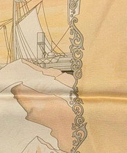 Load image into Gallery viewer, Hermes Silk Twill Scarf “Hommage a l’Explorateur Sir Ernest Shackleton” by Zoe Pauwels.
