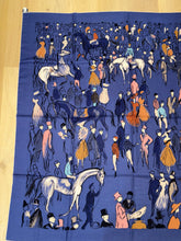 Load image into Gallery viewer, Hermes Cashmere/Silk GM Shawl “Paddock” by Jean-Louis Clerc 140.