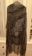 Load image into Gallery viewer, Exceptional beaded Hermès silk chiffon shawl “Le Pegase Lumiere” 140