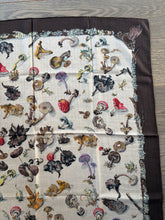 Load image into Gallery viewer, Hermes Cashmere and Silk GM Shawl « Champignons » by Anna Gavarni/Francoise de la Perriere
