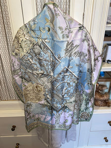 Limited Edition Hermes Silk Twill Scarf “Central Park Conservancy” by Laurence Bourthoumieux (Toutsy).