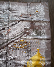 Load image into Gallery viewer, Hermes Silk Scarf “De Passage à Moscou” by  Nathalie Vialars.